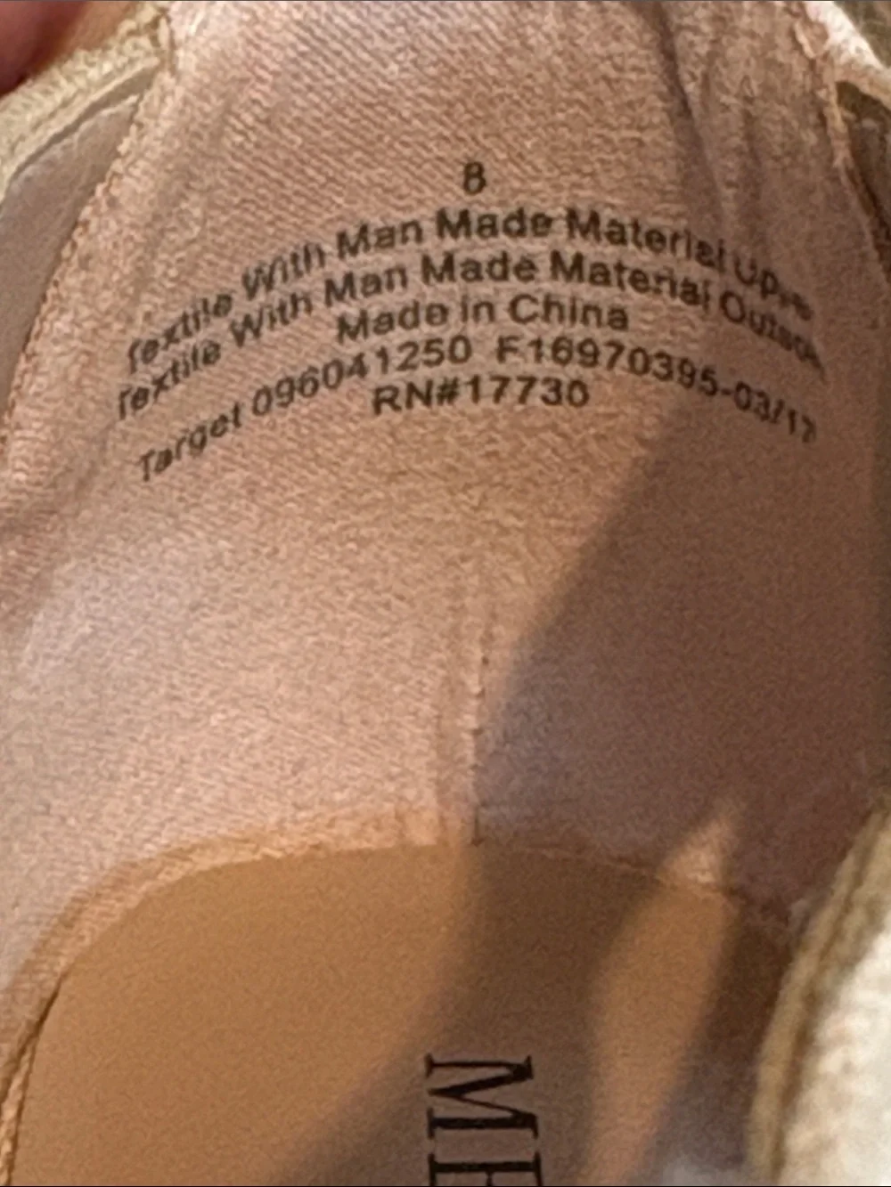 Beige Canvas Size 8 Espadrille Wedge Sandals Merona